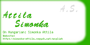 attila simonka business card